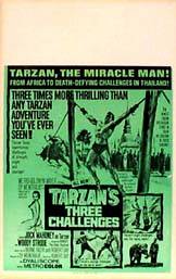 image of Tarzan's Three Challenges movie poster